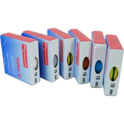 INSULATING CINT 25 METERS X 19MM X 15MM PVC NUEZ WHITE