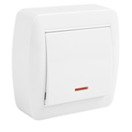 CONMUTADOR UNIPOLAR LUMINOSO SERIE MURAL 10A 250V