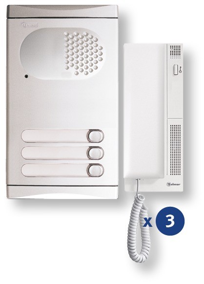 Kit De Portero Automático 3 Viviendas 4130/Al  Golmar