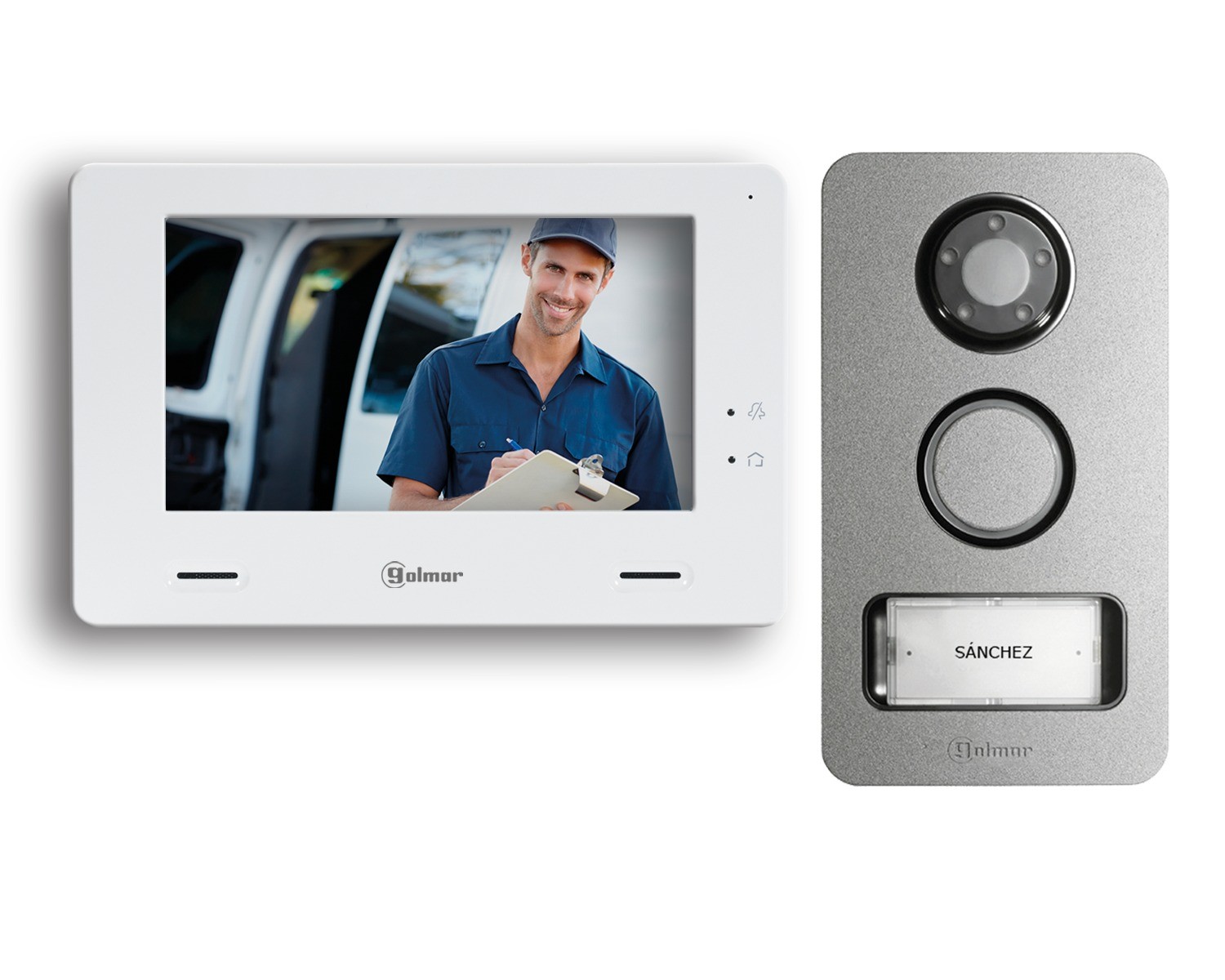 Kit De Vídeoportero Color De 1 Vivienda Compuesto Kit Mininote+  Golmar