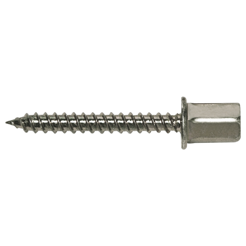 Tornillo con tuerca soldada rosca métrica y punta rosca madera para fijar con taco TORAB P M6 4,5x35