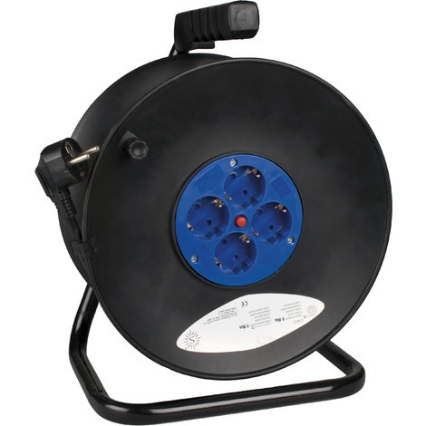 Enrollacables 25 mts 4 tomas bipolar  3500W 250v 16A