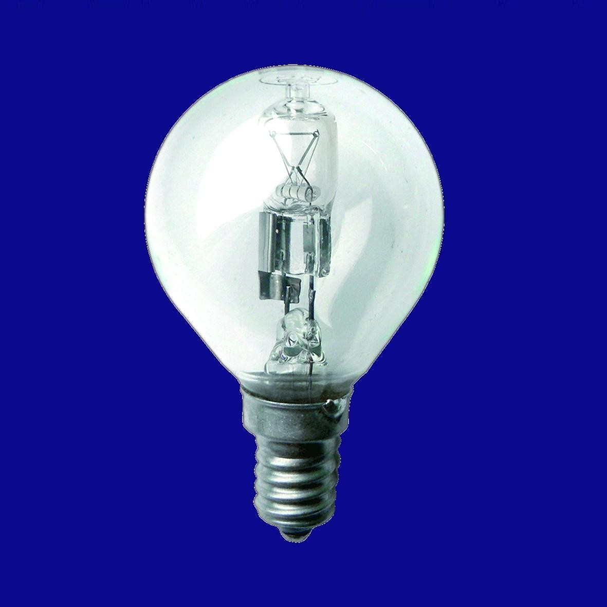 LAMPARA 42W, E14 ESFERICA ECO HALOGENA