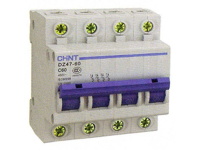 INTERRUPTOR AUTOMATICO 4 POLOS 63 A  EB  CHINT