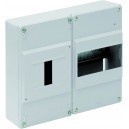 CAJA DISTRIBUCIÓN SUPERFICIE 6 elementos+4 PRECINTABLES 235x188x55mm MARFIL