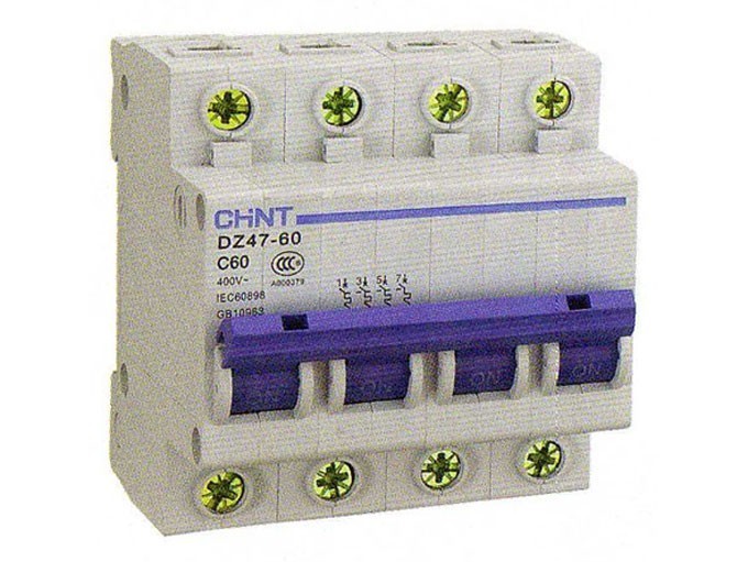INTERRUPTOR AUTOMATICO 4 POLOS 20A EB C6KA CHINT