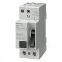 INTERRUPTOR DIFERENCIAL 25A 30MA CLASE-AC 2 MODULOS 2POLOS SIEMENS