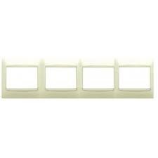 PLACA 4 ELEMENTOS 1214-A  BEIGE HORIZONTAL SERIE CORAL BJC ref: 21214-A