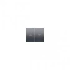 JUEGO 2 TECLAS PULSADOR PERSIANA GRIS LAVA SERIE CORAL ref: 21765-GL