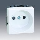 SIMON 27 BASE ENCHUFE BIPOLAR DISPOSITIVO SEGURIDAD BLANCO NIEVE ref: 27431-65