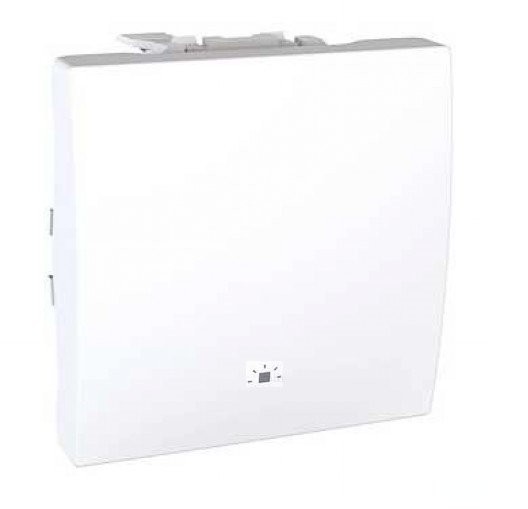 PULSADOR 10 A ANCHO SIMBOLO TIMBRE BLANCO POLAR SCHNEIDER ref: U3.206.18C