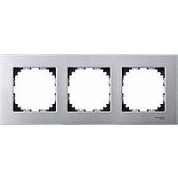 MARCO 3 ELEMENTOS GRIS ALUMINIO ELEGANCE SCHNEIDER ELECTRIC ref: MTN406360