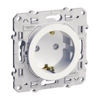 TOMA BIPOLAR CON TT LATERAL ODACE SCHNEIDER ELECTRIC BLANCO ref: S520037