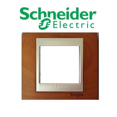 MARCO 1 ELEMENTO GRIS ALUMINIO, HAYA NATURAL CON EMBELLEDOR INCORPORADO UNICA TOP ref: U66.002.0M1
