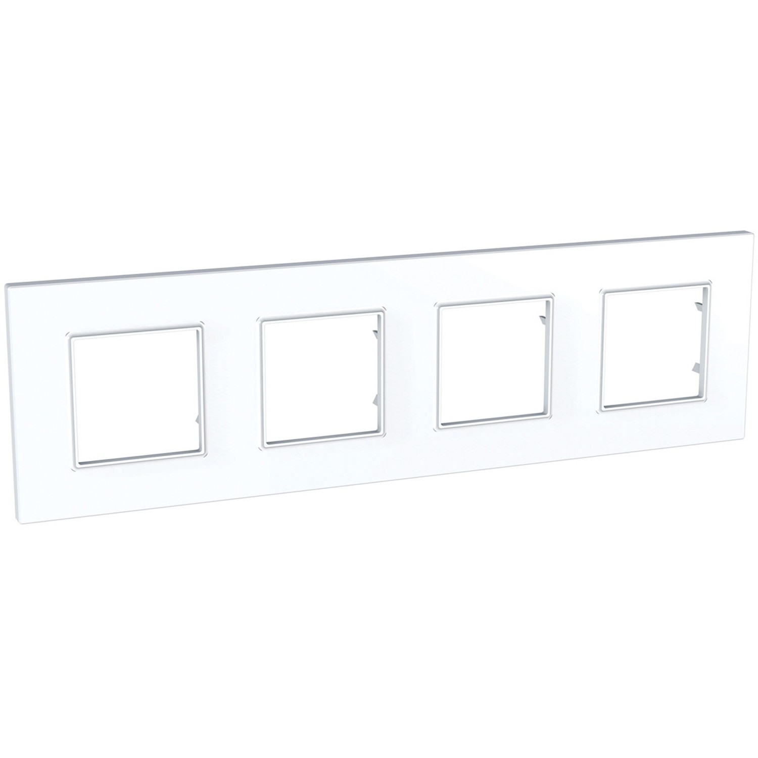 MARCO 4 ELEMENTOS BLANCO POLAR UNICA QUADRO SCHNEIDER ELECTRIC ref: U2.708.18