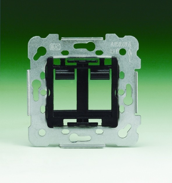 ADAPTADOR PARA 2 CONECTORES RJ45/RJ11 SERIE IRIS/MEGA ref: 19682-1