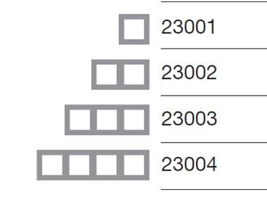 MARCO 1 ELEMENTO BJC VIVA DE 1 A 4 MODULOS BLANCO ref: 23001