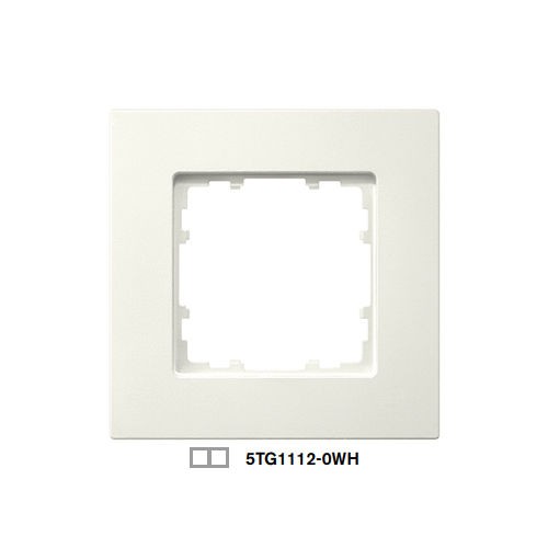 Marco 2 elementos blanco polar Siemens Delta Miro ref: 5TG11120WH