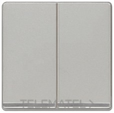 Tecla doble decorada en cromo bronce en blanco polar Delta Miro i-sys  ref: 5TG62701CW00