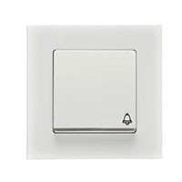 Tecla símbolo campana cromo blanco polar Siemens Delta Line/Miro I-SYS ref: 5TG62705CW10