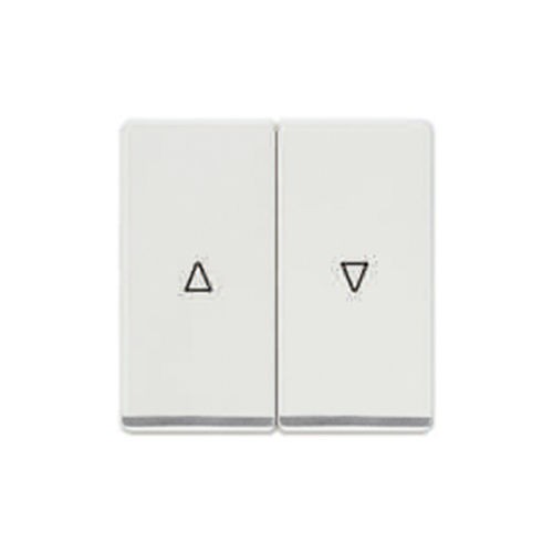 Teclas dobles persianas cromadas blanco polar Siemens Delta Miro  ref: 5TG62765WH00