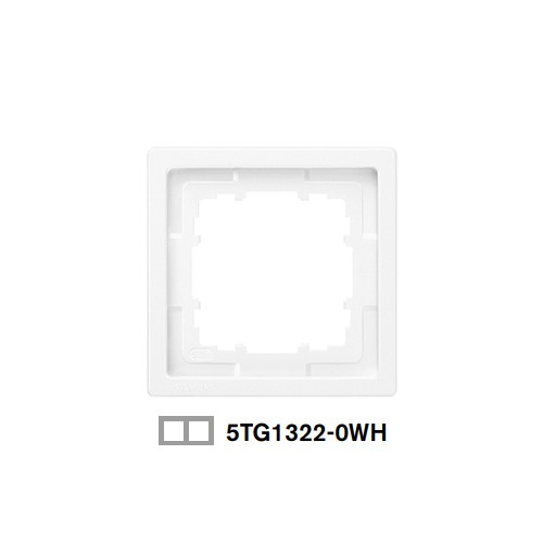 Marco 2 elementos blanco polar Siemens Delta Style ref: 5TG13220WH