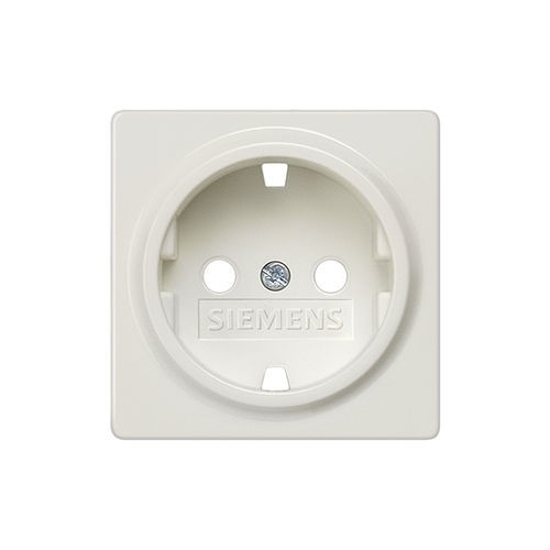 Tapa base Schuko enchufe seguridad blanco polar Siemens Delta Miro I-SYS ref: 5UH10724WH