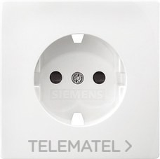 5UH12724WH - Tapa Schuko Delta style para 18524 en blanco polar