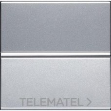 Conmutador 2 módulos Zenit plata