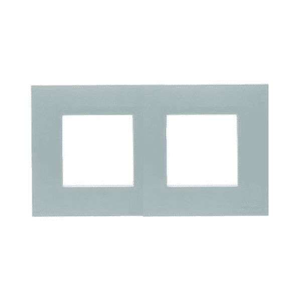 Marco 2 elementos Niessen Zenit Plata N2272