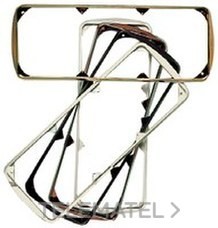 Marco embellecedor placa 3 ventanas Stylo blanco alpino