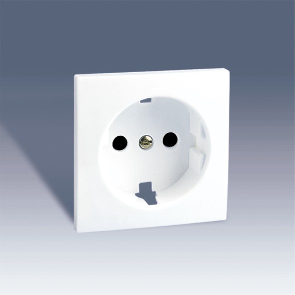 TAPA ENCHUFE 2P TT SCHUKO+SEGURIDAD SIMON 28 ref: 28041-33