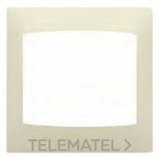 Placa 3 elementos horizontal serie Coral sin bastidor en beige