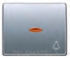 Tecla pulsador timbre 22716-BNL serie Mega en bronce niebla