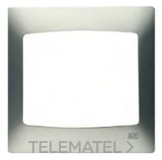 Placa 2 elementos horizontal serie Coral sin bastidor en gris sombra