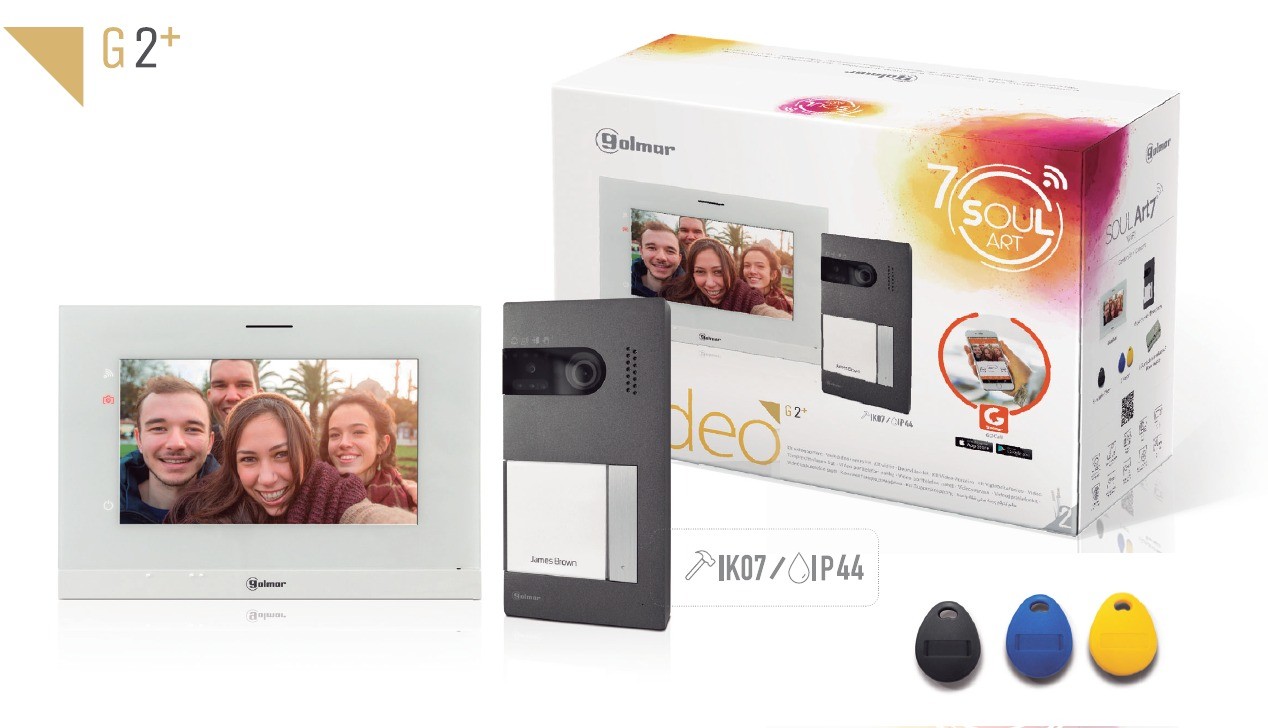 Kit de Videoportero Wifi Soul Golmar 1 línea con desvío Wifi S5110/ART 7W