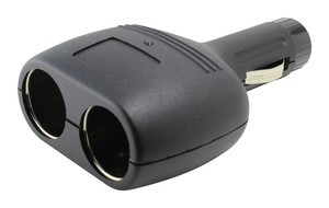 Doble conector mechero con fusible y led