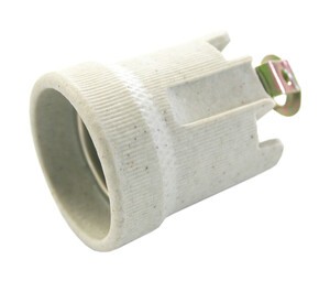 Portalámparas porcelana E27 de 4A-250V