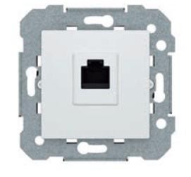 Toma de  Telefono RJ11  BJC VIVA en blanco ref: 23482