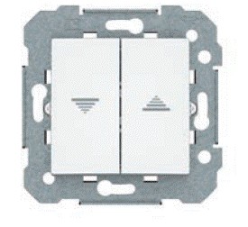 Doble Interruptor persiana BJC VIVA en blanco ref: 23569