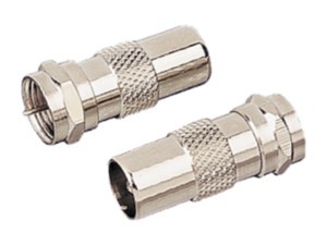 Conector "F" Macho a TV Macho (DIN45325)