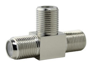 conector F triple hembra