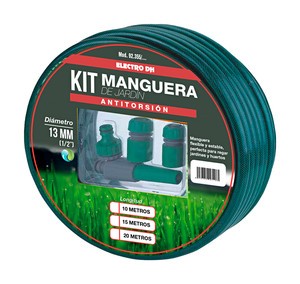 Kit de manguera jardín. 15metros.