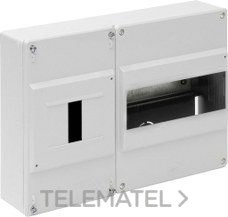 CAJA DISTRIBUCIÓN SUPERFICIE 8 elementos+4 PRECINTABLES 277x188x55mm GRIS