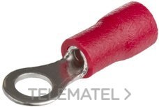 TERMINAL REDONDO 4,3mm DE 0,5 A 1,5mm² ROJO (BOLSA 50u)