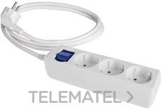 BASE MÚLTIPLE MÚLTIPLE DE 3 TOMAS Y PROLONGACIÓN DE 5m