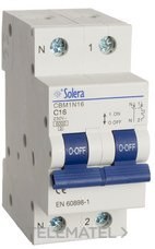 MAGNETOT.1P+N 2 MOD.16A SECTORES RESID.To.6kA 240/415V AC(50-60Hz)CV.C