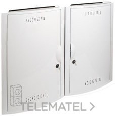 CONJUNTO PARA ICT 2 REGISTROS VACÍO+CERRADURA PUERTA+MARCO BLANCO