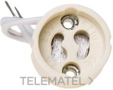 PORTALÁMPARAS CERÁMICA CASQUILLO GZ10 150mm 2A 250V