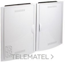 CONJUNTO PARA ICT 2 REGISTROS CON 2 BASES PUERTA+MARCO BLANCO